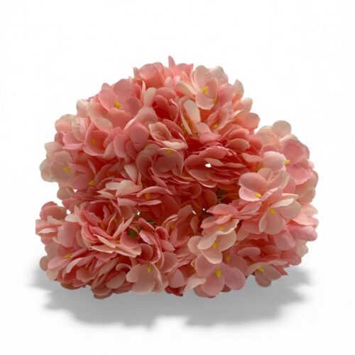 Hortensie Artificiala 5 flori Buchet Artificial Roz Piersica