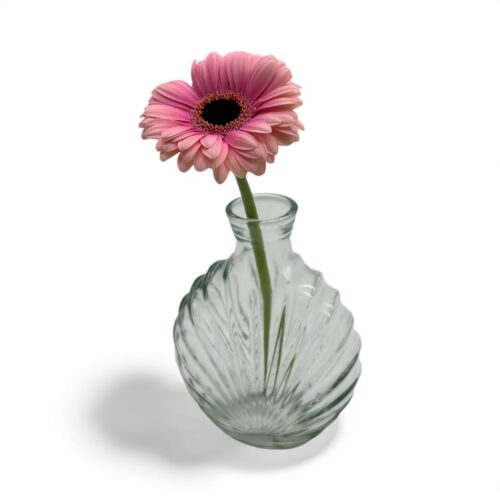 Vază decorativă din sticlă transparentăelegantă și versatilă pentru decoruri rafinate