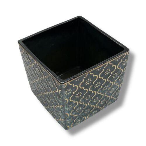 Vas Ceramic Vintage Verde Închis