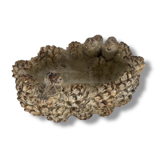 Vas ceramic cu textură de conuri (Bej)