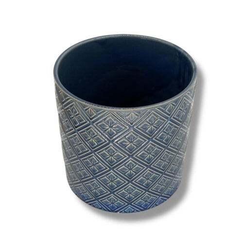 Vas ceramic vintage alabstru-verde