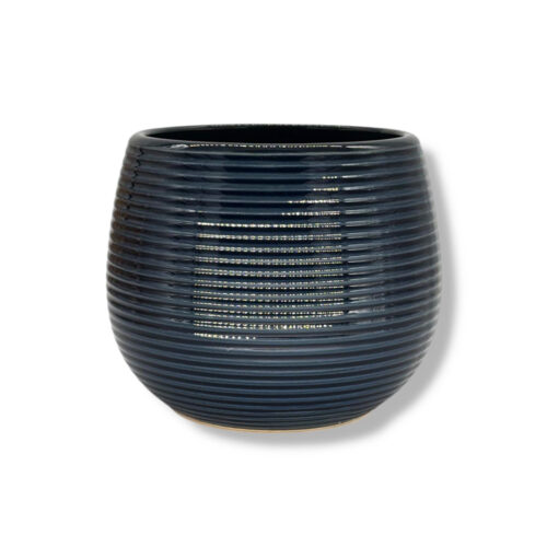 Vas ceramica decor vintage albastru