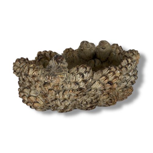 Alternative view of Vas ceramic cu textură de conuri (Bej, 25 cm)