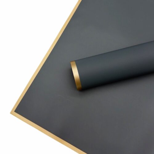 Ambalaj Set 20 Coli Celofan Rosa Gold Edge Senior Grey