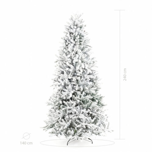 Brad Artificial De Craciun Cu Zapada 240 Cm