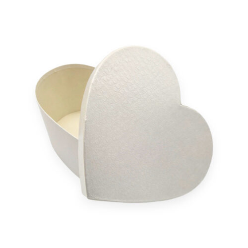 Alternative view of Set 3 Cutii Inima Pentru Flori Alb Lucios