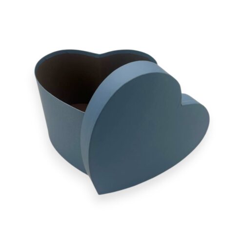 Alternative view of Set 2 Cutii Carton in Forma de Inima Albastru Inchis (24 x 22 x 14 cm)
