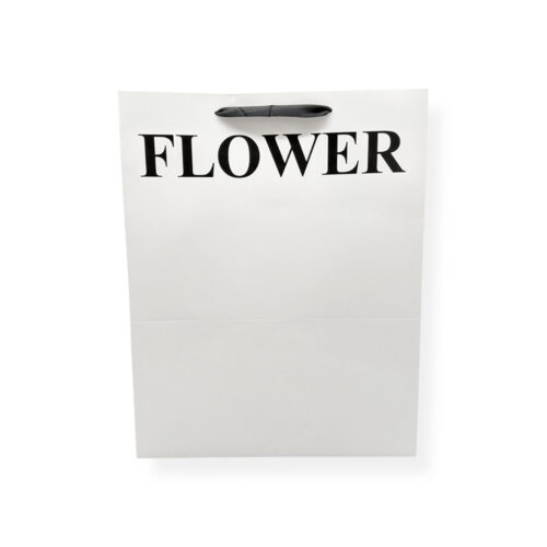 Alternative view of Punga Cadou FLOWER, Hartie Alba (40 x 30 x 30 cm)