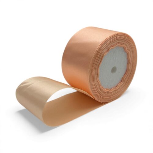 Rola satin lat culoare somon a007