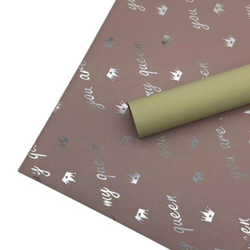 Set 20 Coli Ambalaj Celofan Amarni Crown 58 X 58 Cm Dusty Pink