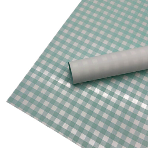 Set 20 Coli Ambalaj Celofan Colorful Plaid Paper 58 x 58 cm Light Water Blue 2
