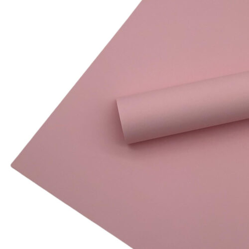 Hârtie mată Sakura Pink, coli ambalaj celofan pentru cadouri.