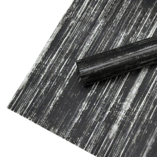 Set 20 Coli Celofan Foppy Paper 58 x 58 cm Black Negru