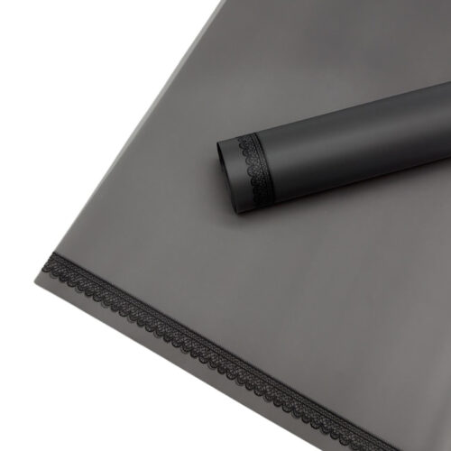 Set 20 Coli Celofan Lace Edge Foggy Paper 58×58 cm Senior Grey Gri
