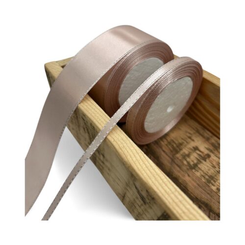 Set Role Panglica Satin Silver Edge Roz Pudra A041