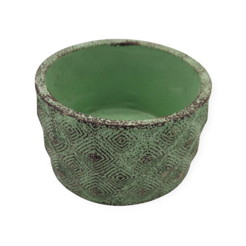 Vas Ceramic Flori Bella Cylinder Low Verdigris 122840(2)