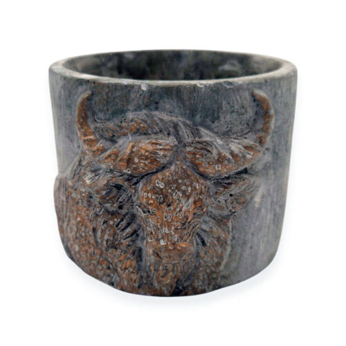 Vas Ceramic Huis Cu Model Animale Bivol