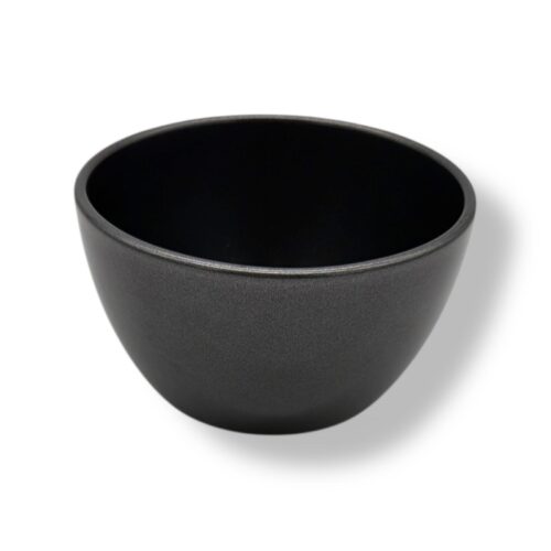 Vas Ceramic Rotund Negru Metalizat D 15 cm H 10 cm (2)