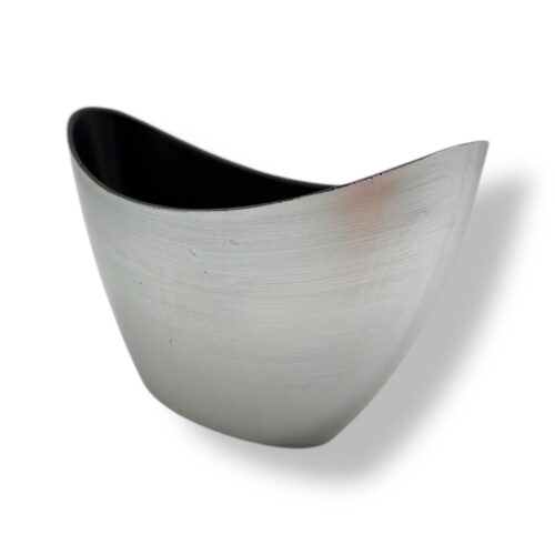 Vas Decorativ Din Plastic Tip Barcuta Argintiu