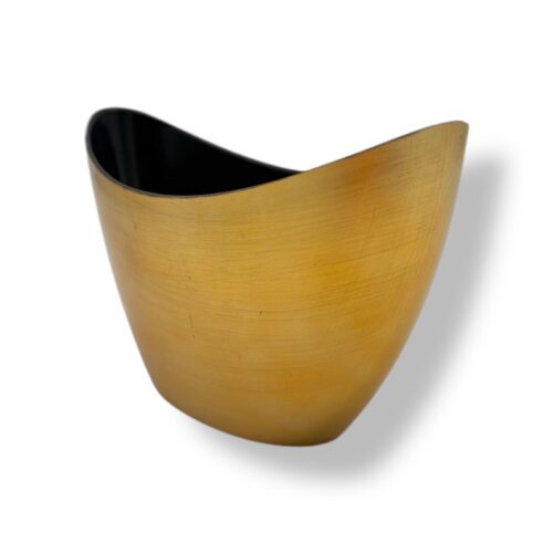 Vas Decorativ Din Plastic Tip Barcuta Auriu