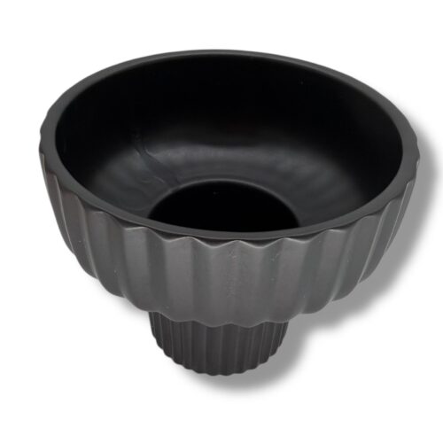 Vas Decorativ Negru din Ceramica Pentru Flori