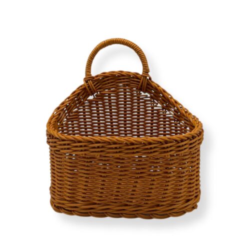 Cos din nuiele impletit suspendat pentru flori, 3 dimensiuni