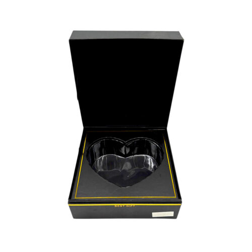 Cutie cadou inima neagra (deschisa)