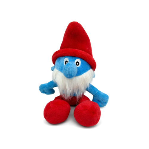 Jucarie de plus Strumf cu caciula rosie si barba 17 cm