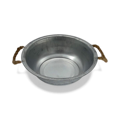 Alternative view of Vas din metal rustic pentru flori, Ø 30 cm x H 10 cm