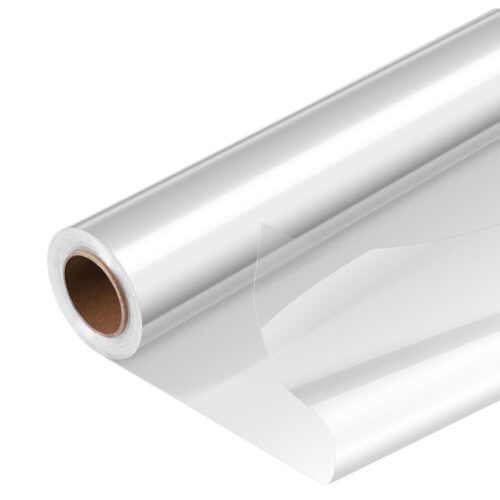 Rola folie transparenta celofan pentru ambalaj flori 60 cm x 50 m