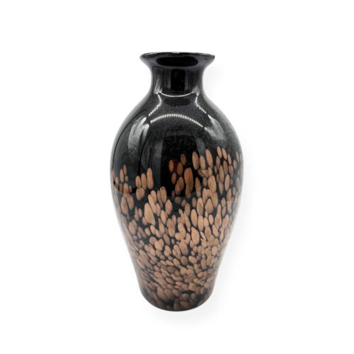 Vaza sticla neagra maro QUE4813