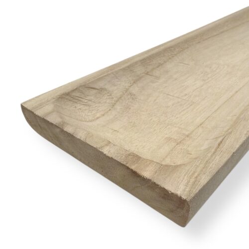 Alternative view of Bol decorativ din lemn natural rectangular