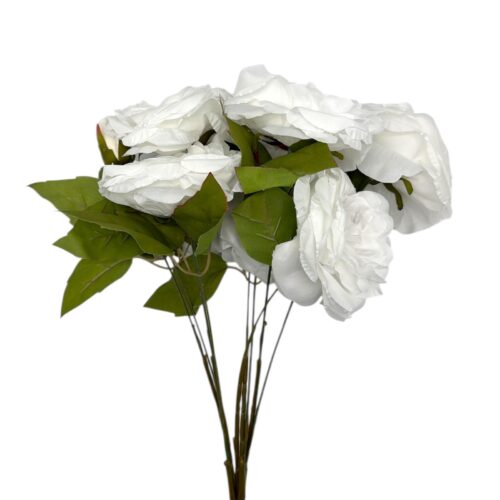 Trandafir artificial alb 52 cm QUE38